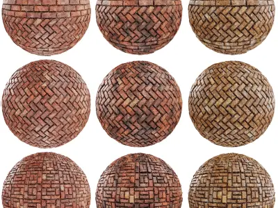 8K PBR Brick Wall Texture Collection Vol 08 Texture