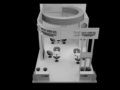 Booth Exhibition Stand a634 3D model