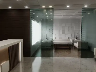 Office Reception Lobby 3D model