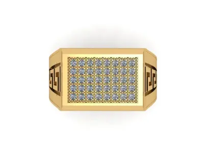 Man ring 3D printable for gold and silver 3D print model