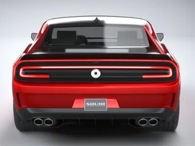 Generic Muscle Car 2021 3D model
