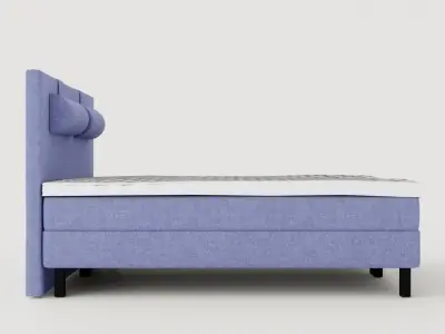 Lucky Complete Bed Package 180x200 Foam Smooth Headboard Nac Low-poly 3D model