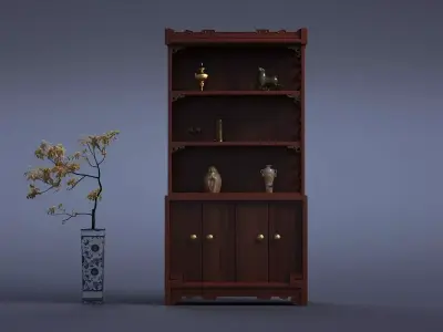 abinet cabinet wardrobe sofa bed table bookshelve 3D model