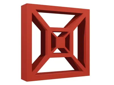 Jaali Block Web Brick 3D model