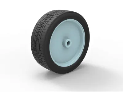 Wire wheel Scale 1 to 10 3D print model