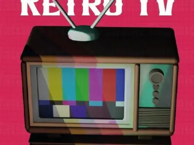RETRO TV box 3D print model
