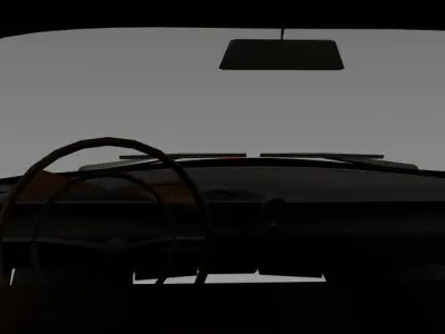 Classic Car Low-poly 3D model