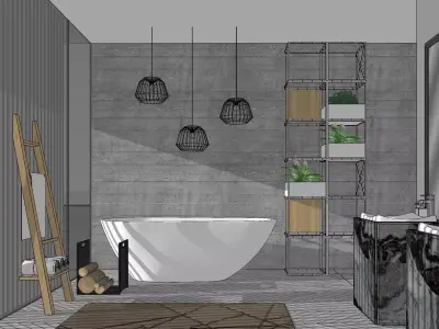 Bathroom modern 3D model
