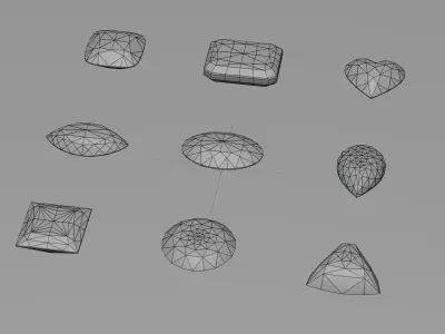 Diamond Collection Ideal Cut 3D model