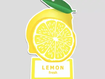Air Freshener Lemon Low-poly 3D model