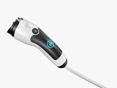 EV Charging Plug  Low-poly 3D model