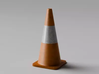 Traffic Cones Pack 3D model
