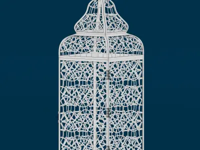 Ornate Moroccan lantern 3D model