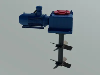 Mud Agitator Low-poly 3D model