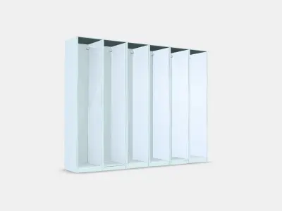 PAX 6 wardrobe frames Low-poly 3D model