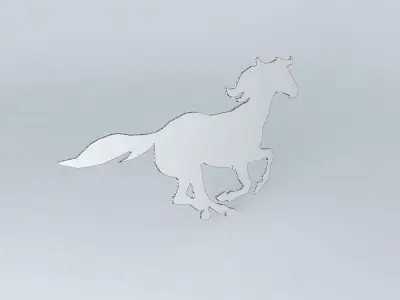 horse wall decor recorte de amdeira cavalo wall art arte Free 3D model