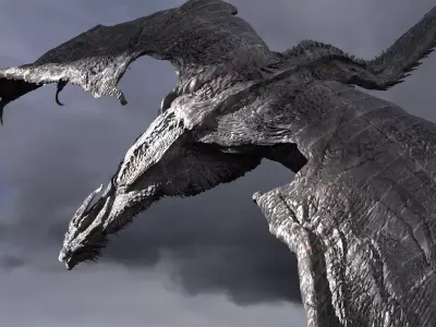 Vermithrax Pejorative Dragon  3D model