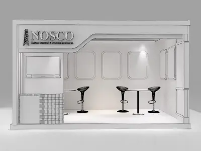 Booth Exhibition Stand a266 3D model