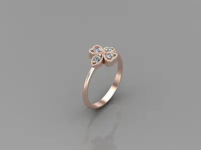 Solitaire Ring SR69 Version 1 3D model