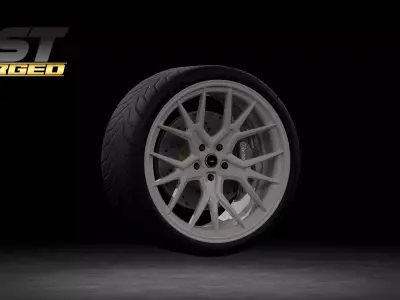 GST Forged XR-3 - Custom Rim Low-poly 3D model