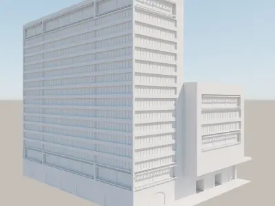 Modern structure Havana 664 3D model