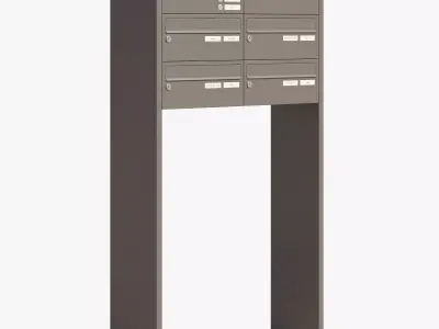 Modern Post Box Free 3D model