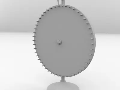 Spinning Wheel 2 3D model