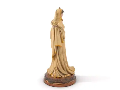 Graceful Figurine Sculpture model pack Low-poly 3D model