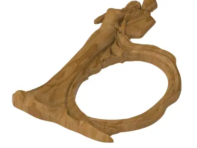 Carved picture frame STL 3D model 97