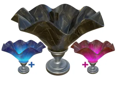 Serving Bowl - Game Ready - VR AR 3D model