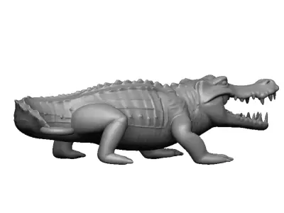 crocodile pendant 3D print model