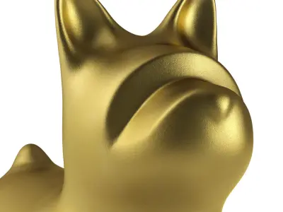 Fata Dog Figurine 3D model