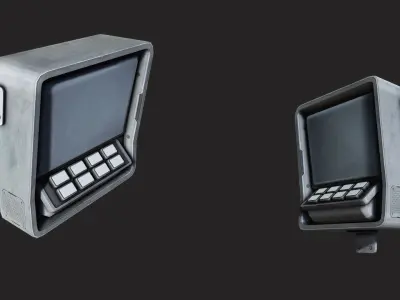 Terminal Console Low-poly 3D model