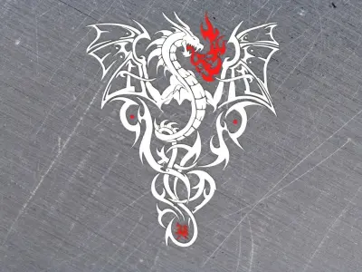 Tribal Dragon Free 3D print model