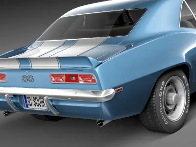Chevrolet Camaro SS CG 1969 3D model