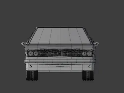 Audi 100 coupe Low Poly Low-poly 3D model Low-poly 3D model