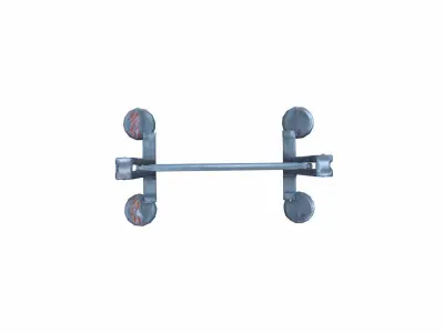 3d Model Metal Crowd Control Barrier 3D model