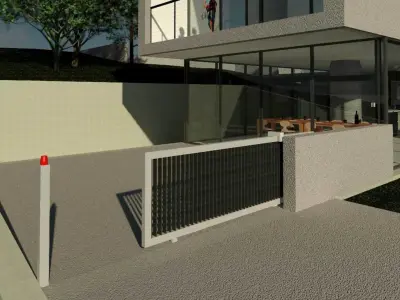 Automatic Sliding Gate 3D model