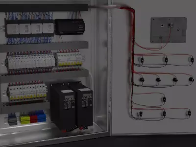 Process Control Cabinet 3D Model Kit   3D model