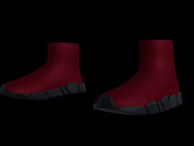 Custom sneaker boots 1 Low-poly 3D model