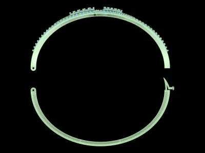 Yellow gold diamond Bangle-PBG-014 DIA 3D print model