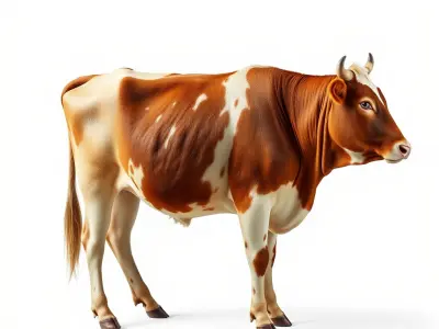 Realistic Cow model pack for animation and games Low-poly 3D model purchase
