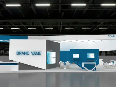 3D Model Exhibition Booth 3D model shop