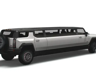 GMC Hummer EV SUV Limousine 2024 3D model