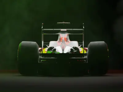 F1 Brawn BGP 001 2009 3D model
