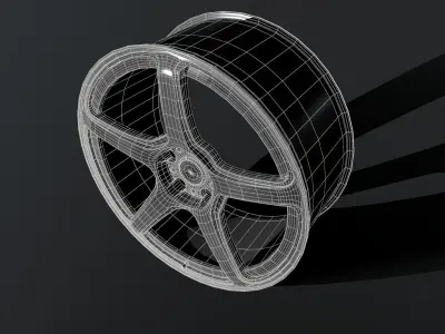 Work Emotion T5R Low-poly 3D model