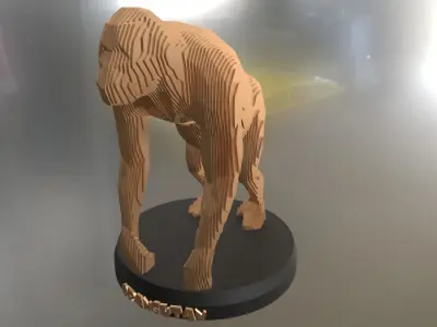 Parametric Orangutan Low-poly 3D model