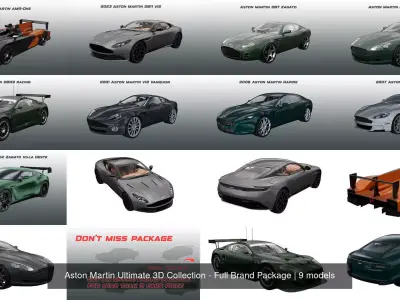 Aston Martin Ultimate 3D Collection - Full Brand Package