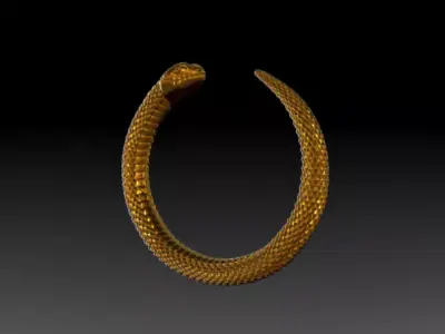 Snake Symbol of Rebirth Free 3D print model Free 3D print model