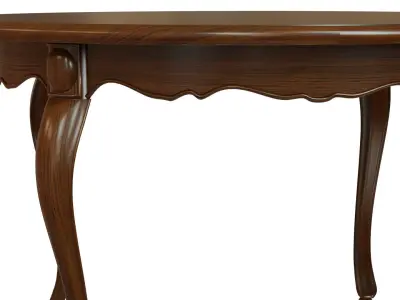 Classic wood table 1200 3D model